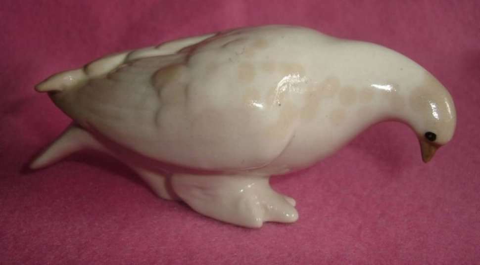 PORCELAIN PIGEON MADE IN USSR from BLISFUL