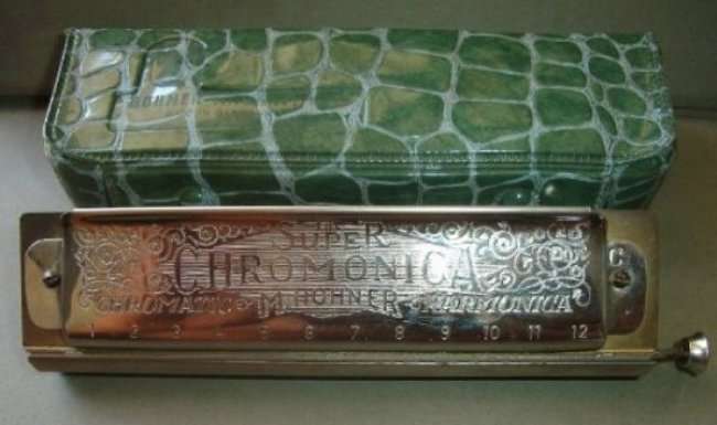 GERMAN M.Hohner Super Chromonica Chromatic Harmonica in C with case from BLISFUL