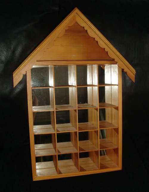 WOODEN HOUSE SHAPE MIRRORED PRINTERS TRAY from BLISFUL