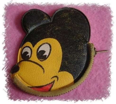 1950's VINTAGE MICKEY MOUSE PURSE from BLISFUL