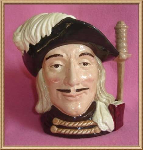 Royal Doulton Character Jug " Aramis " D6441 large from BLISFUL