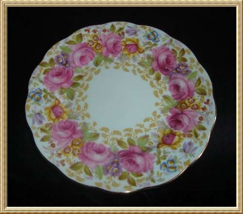 PARAGON " FASCINATION " ROSE SIDE PLATE from BLISFUL