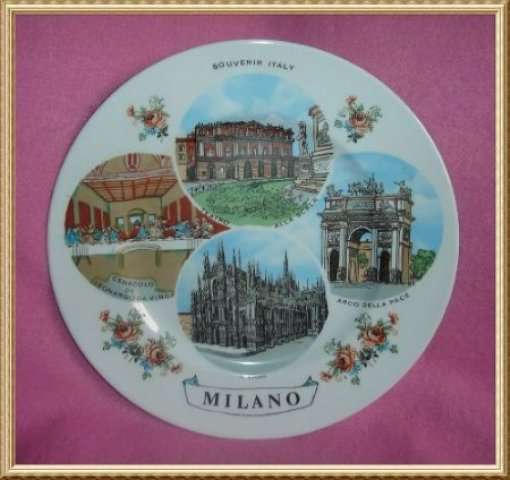 ITALIAN " MILANO " WALL PLATE from BLISFUL