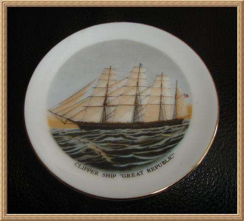 Porcelain Plate " Clipper Ship - Great Republic ' from Blisful