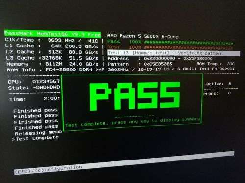 G.Skill Ripjaws V DDR4 3600 CL16 8GB (1x 8GB)