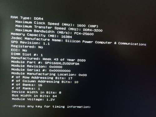 Silicon Power DDR4 3200 CL16 32GB (2x 16GB)