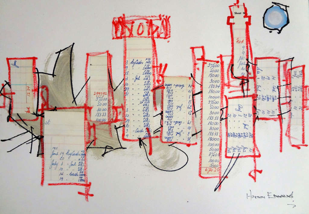 Hilton Edwards Abstract Art Painting - cityscape