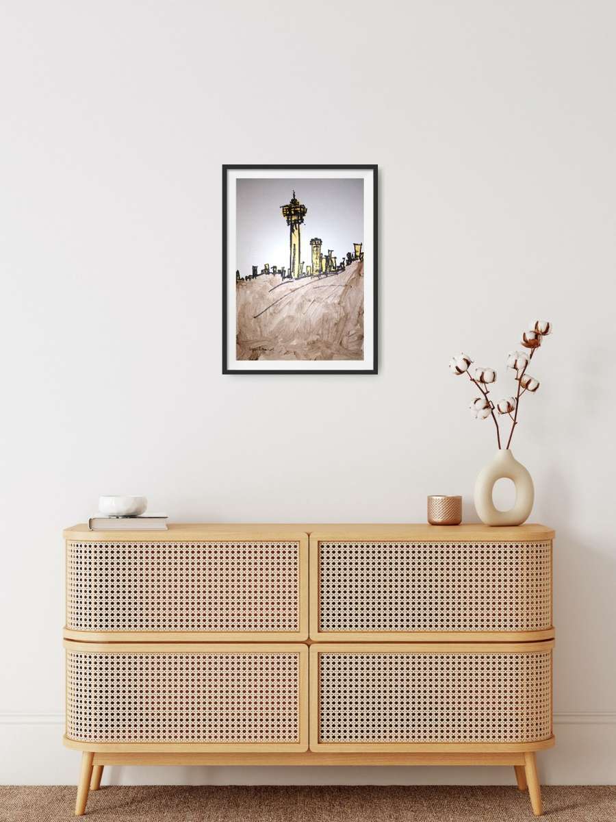 Hilton Edwards Abstract Art Painting - cityscape