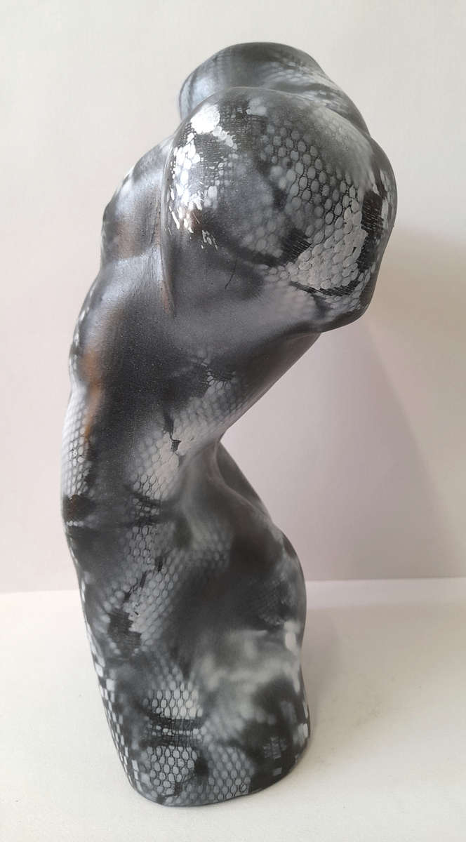 Hilton Edwards Abstract Art - ceramic male torso