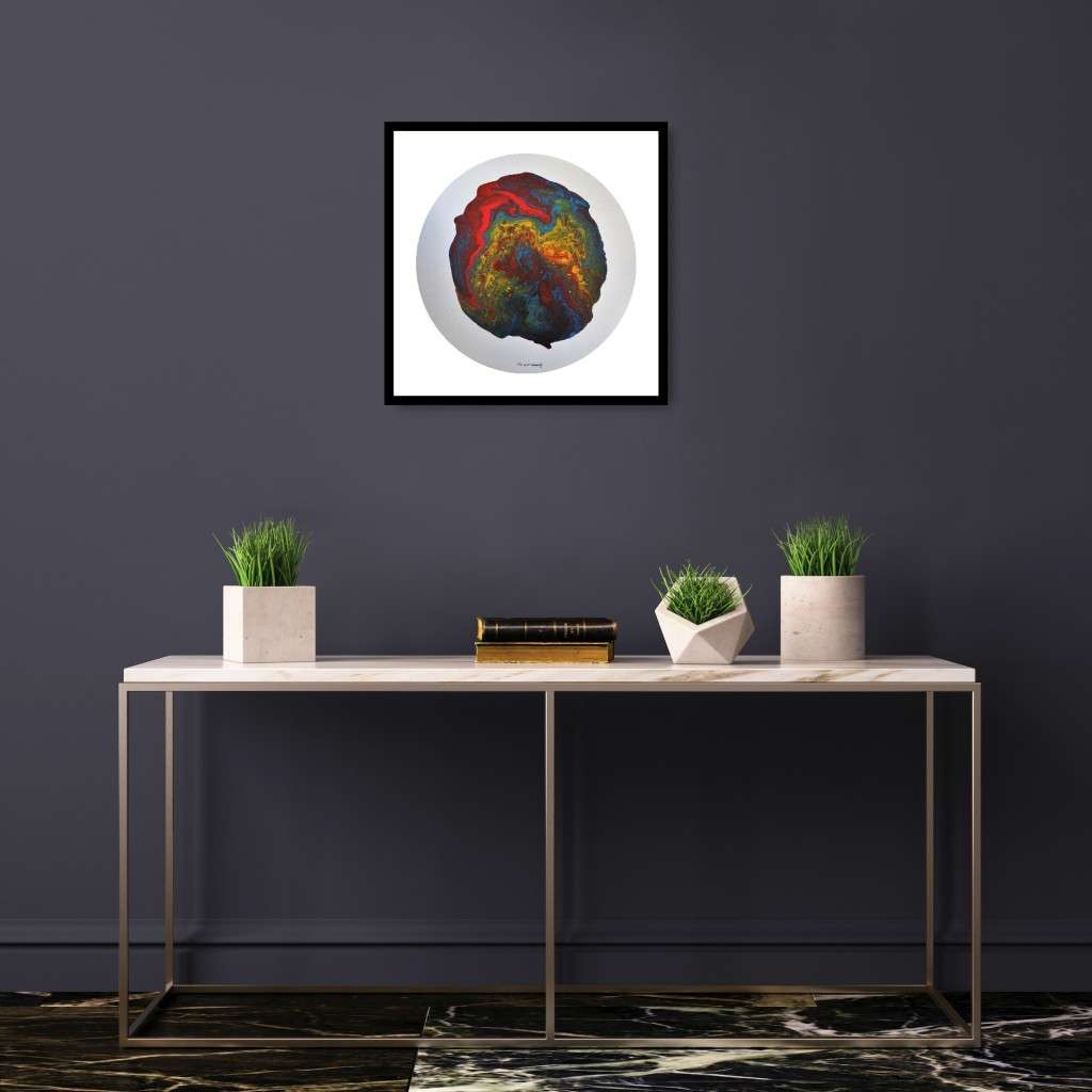 Hilton Edwards Abstract Art Painting - tondo