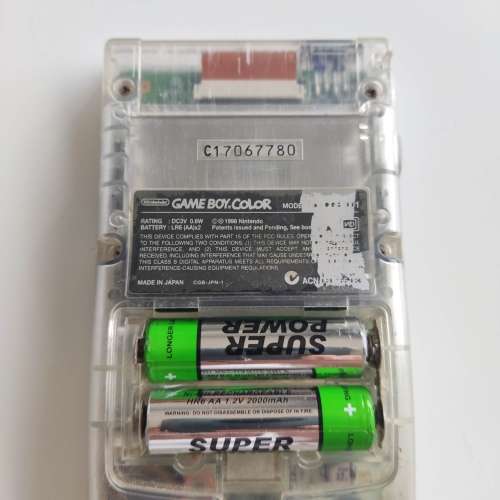 Gameboy Color console Nintendo