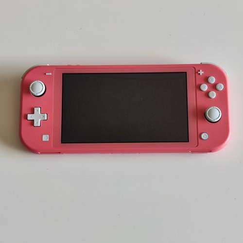 Nintendo switch lite + original charger (coral)