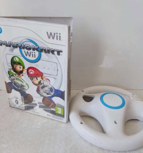 Mario Kart Nintendo Wii +steering wheel PAL region
