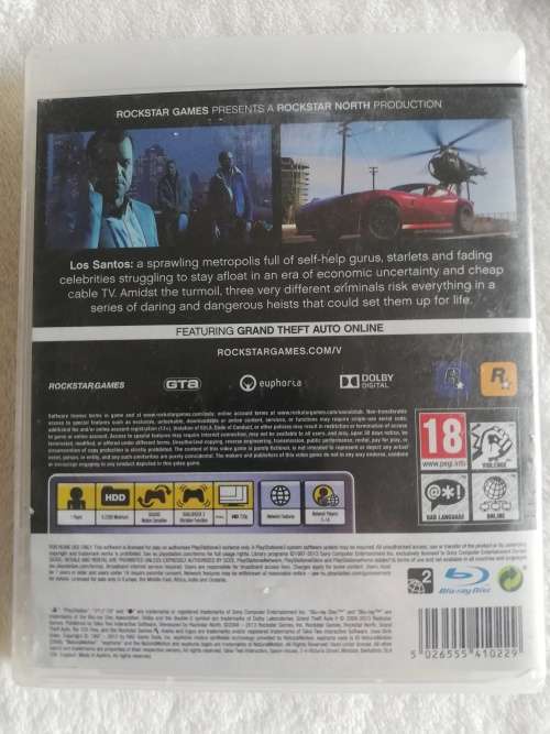 Playstation 3 game GTA V