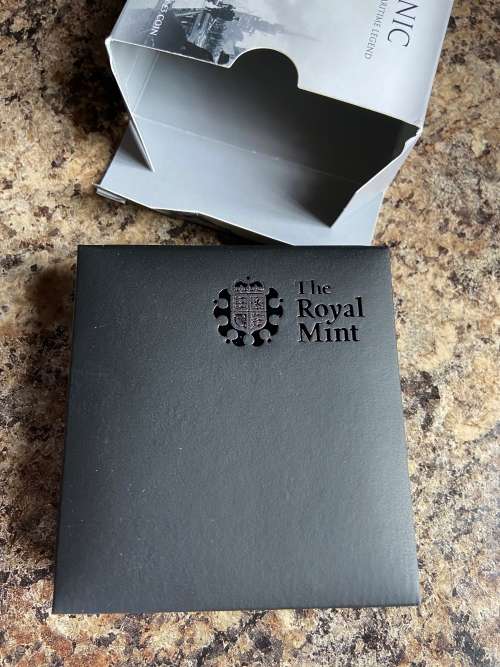 2012 Alderney Titanic Royal Mint Silver Proof £5 Five Pound