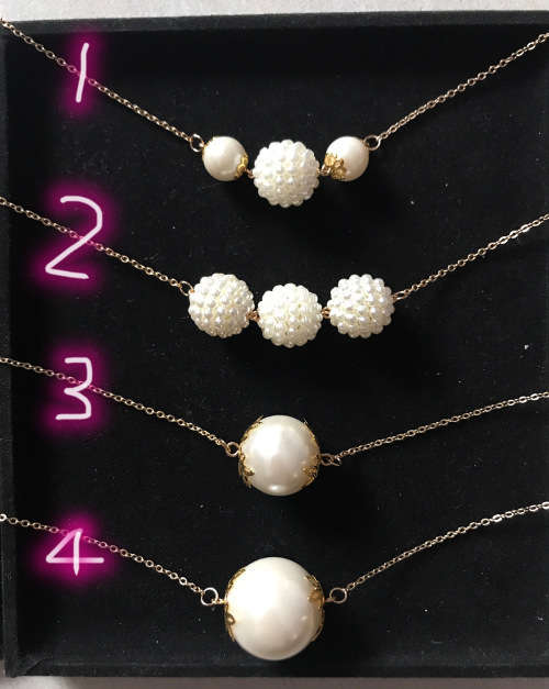 Pearl bracelet female models clavicle chain