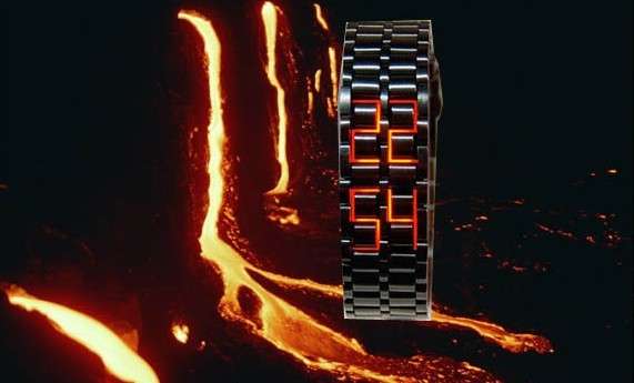 Lava LED Watch--  red