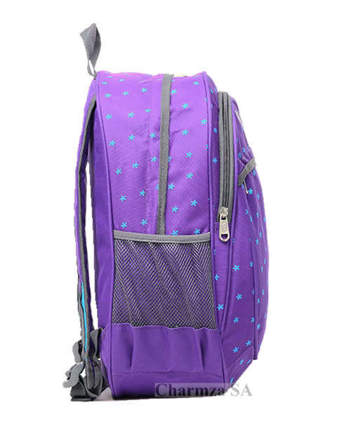 Charmza School Bag Backpack Purple