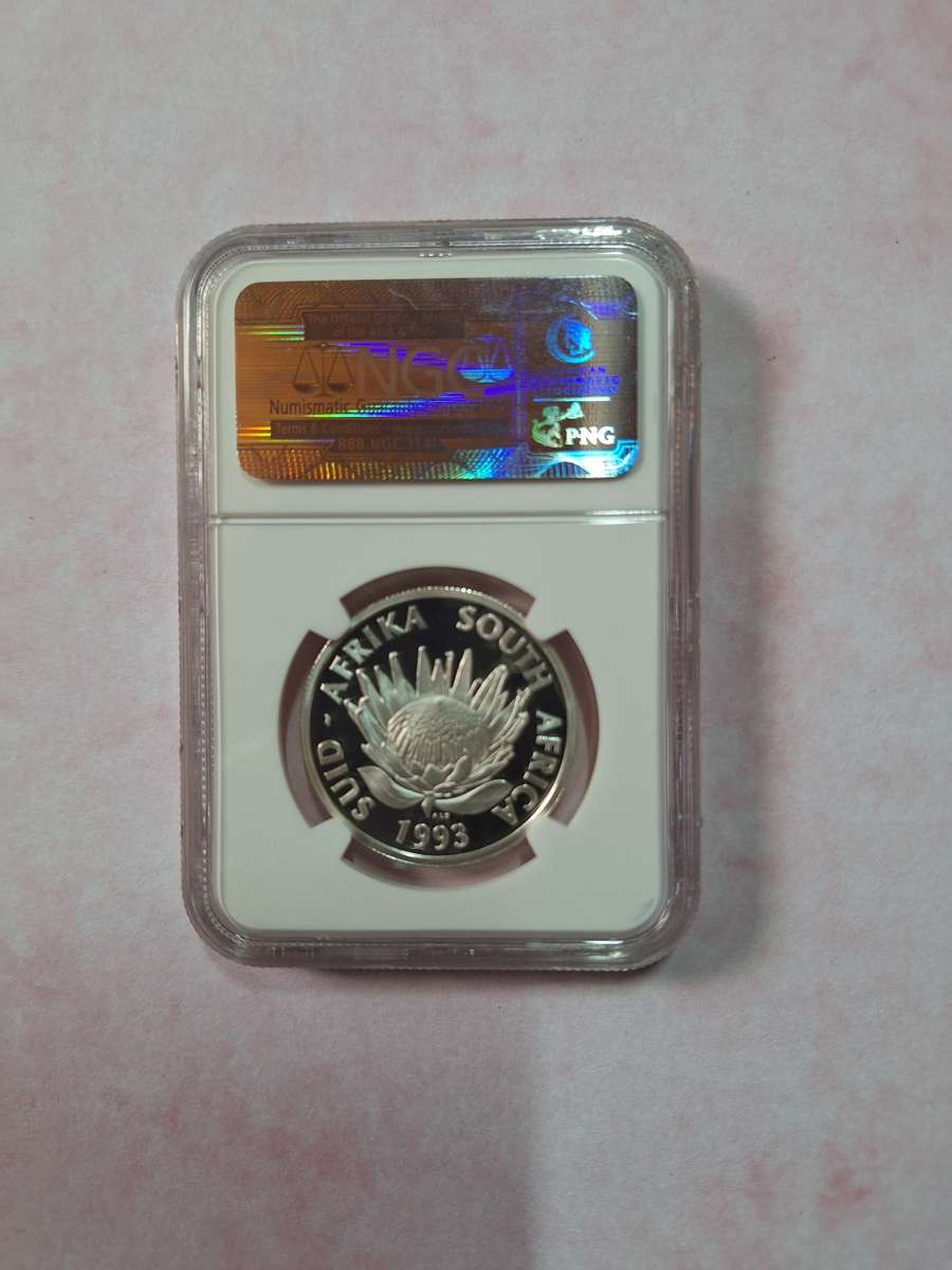 1993 SOUTH AFRICAN SILVER R1  - BANKING BICENTENNIAL