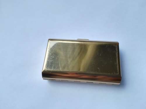 14K Sheaffer Targa Brass fountain pen