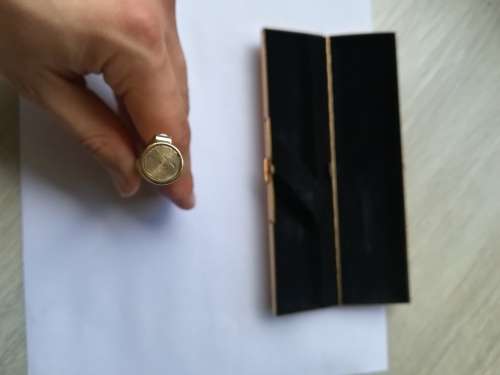 14K Sheaffer Targa Brass fountain pen