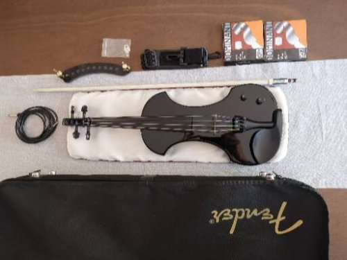 Fender FV Electric Vioin with Case and other extras