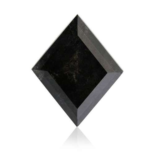0.85ct Natural Black Diamond - Kite Shape