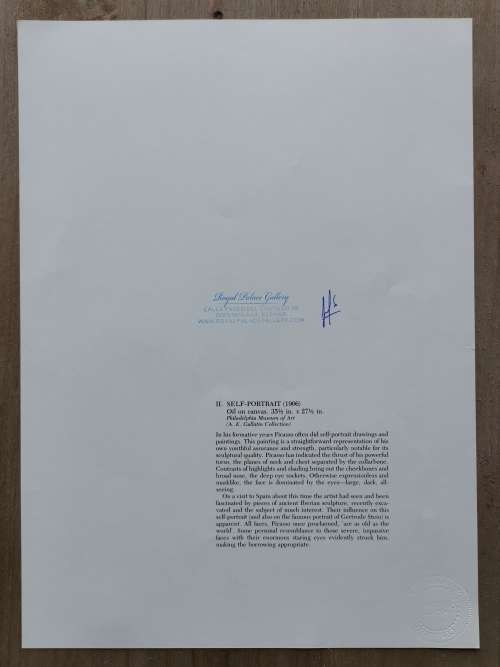 Hand Signed Picasso Print - Rare