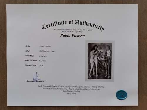 Hand Signed Picasso Print - Rare