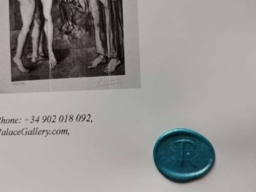 Hand Signed Picasso Print - Rare