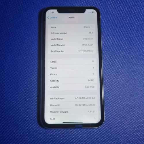 iPhone XR - 3 months warranty