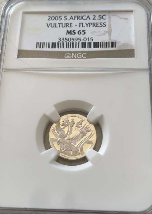 2005 Vultures flypress tickey. Ngc graded MS65