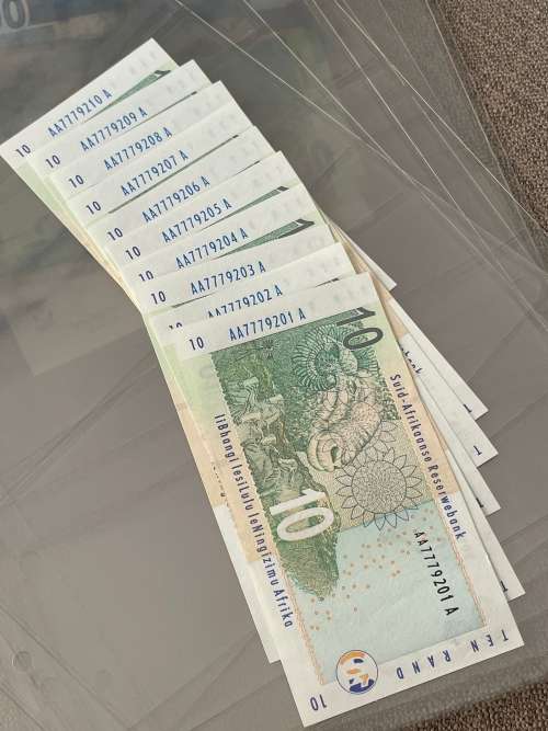 Set Of 10 R10 Gill Marcus 1st Issue In Sequence