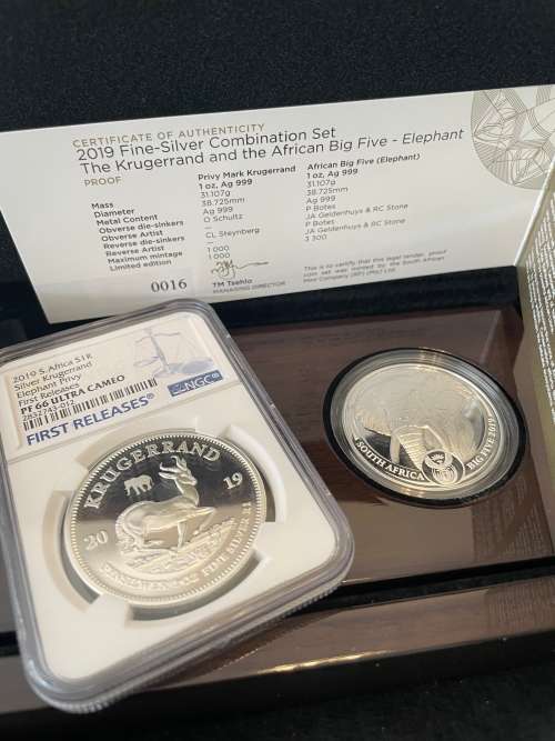 2019 Elephant Silver Kruger Rand Privy Set