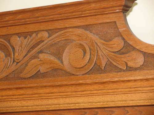Oak sideboard with mirror