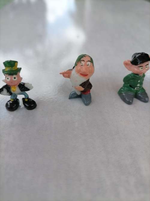 4 x Disney Disneykins 1961 by Marx Toys - Hand Painted - Amazing
