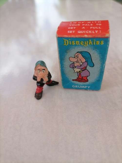 Disney Disneykins GRUMPY - 1961 by Marx Toys - Hand Painted - Highly Collectable - ORIGINAL BOX