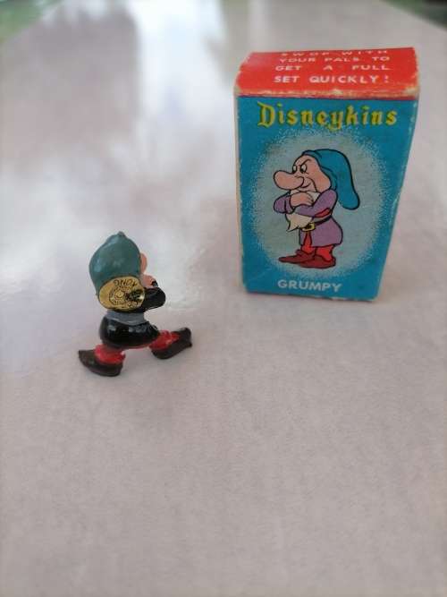Disney Disneykins GRUMPY - 1961 by Marx Toys - Hand Painted - Highly Collectable - ORIGINAL BOX