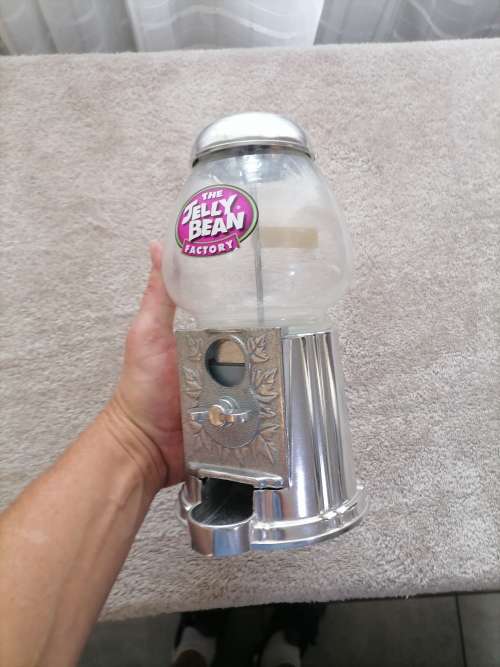 Super Cool!!! Original Die Cast Metal and Glass Jelly Baby Machine and Savings Bank!!! - 100%