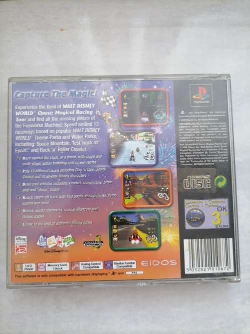 WALT DISNEY WORLD QUEST - MAGICAL RACING TOUR - PS1 GAME WITH BOOKLET - EXCELLENT CONDITION