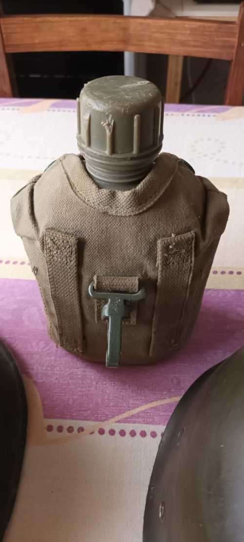 Vintage Collectable Army Staaldak with Doybe and water bottle