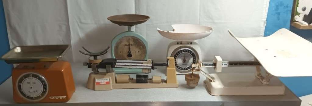 Collection of 5 Antique scales
