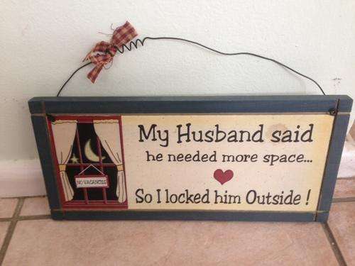 Funny Placard for the home