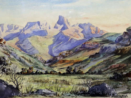 Gabriel de Jongh Painting (Watercolour - Framed with glass)