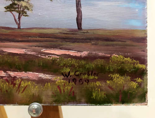 2x Landscape Paintings by W. Grobler (dated 1959) REDUCED!