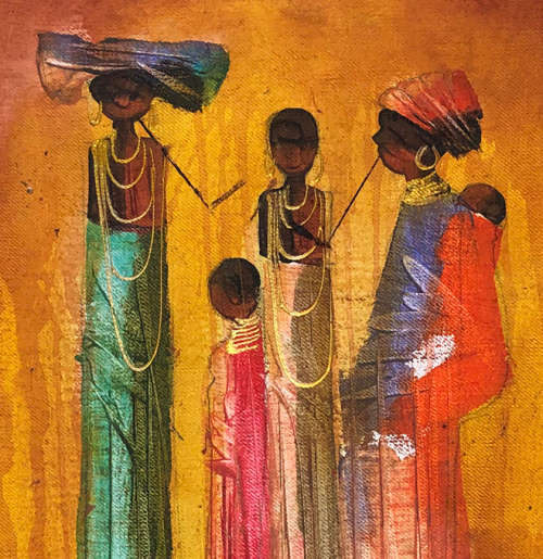 Beautiful Oil Painting by Ndabuko Ntuli