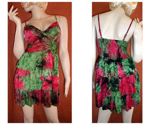 Batique Pattern Summer top/Short Dress 34/36