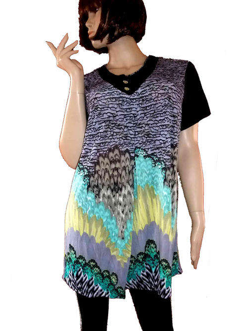 Elegant Colorful Comfy Blouse Size 38/40