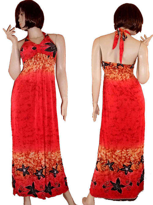 Dream Catcher Halter Neck Maxi Dress 32/34