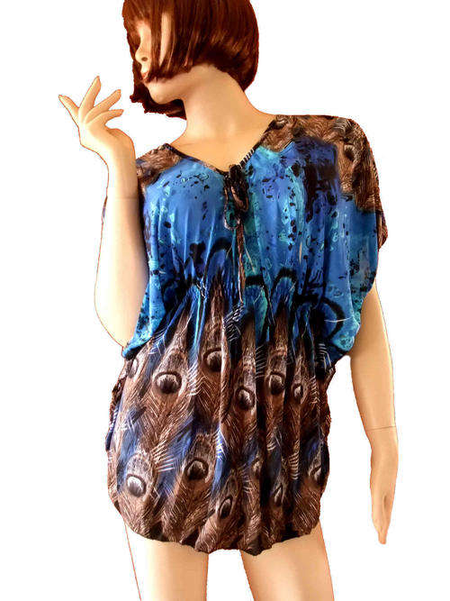 Eye Catching Elegant Tunic Top 100% Cotton Free Size